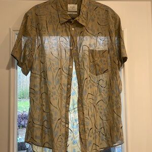 Men’s Billy Reid button down floral shirt